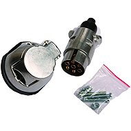 Multipa Plug and socket set 7pin, metal with seal - Towing Plug