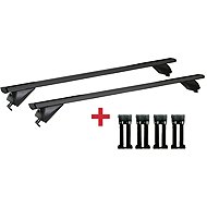 MULTIPA Crossbars for integrated and classic hagus 135 cm, black - Roof Racks