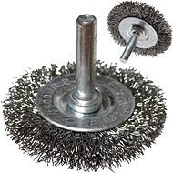 Satra 100×6 mm, acélkefe hullámos huzallal, fúrógéphez - Csiszolókefe