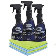 Dry 3 × 500 ml Liquid Nano Wax Moto + 4 × cloth - Nano Cosmetics