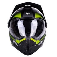 RSA MX-01 EVO černo-šedo-fluo zelená - Motorbike Helmet