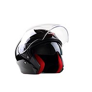 MAXX - OF 868 3XL extra large scooter open with plexi and sun visor - black - Scooter Helmet