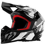 MAXX - MX 633 Cross black-white-silver XL - Motorbike Helmet
