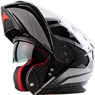 MAXX - FF 950 with tilting integral black-silver S - Motorbike Helmet