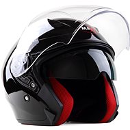 MAXX - OF 878 Skutra with plexi and sun visor - black painted XL - Scooter Helmet