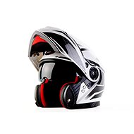 MAXX - FF 950 With flip-up integral white-black XXL - Motorbike Helmet