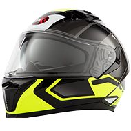 MAXX - FF 985 Extra large 3XL integral with sun visor black-green reflex - Motorbike Helmet