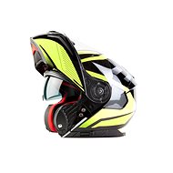 MAXX - FF 950 With tilting integral black-green reflex XL - Motorbike Helmet