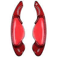 T-Carbon carbon steering wheel paddles for Land Rover / Jaguar, red carbon - Paddle Shifters