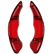 T-Carbon carbon steering wheel paddles for VW Golf 7 GTI/R, Scirocco facelift, Polo GTI, red - Paddle Shifters
