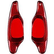 T-Carbon carbon steering wheel paddles for Audi S3/RS3 8V, S5/RS5 B8, RS6/RS7 C7, SQ5, red carbon - Paddle Shifters