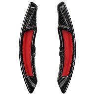 T-Carbon carbon steering wheel paddles for Porsche 911, Panamera, Cayman, Boxster, Cayenne, black - Paddle Shifters
