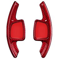 T-Carbon carbon steering wheel paddles for Audi A4/S4/RS4 B9, A5/S5/RS5 B9, A6/S6/RS6 C8, red - Paddle Shifters