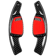 T-Carbon carbon steering wheel paddles for Audi R/RS v. v. 2021- with holes in factory paddles, blac - Paddle Shifters