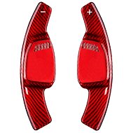 T-Carbon carbon steering wheel paddles for Audi R/RS v. v. 2021- with holes in factory paddles, red - Paddle Shifters