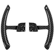 T-Carbon carbon replacement steering wheel paddles for Porsche 992 / Panamera 2022+, black carbon - Paddle Shifters