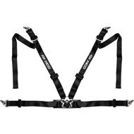 Raemco sports four-point safety belt with swivel quick release buckle, black - Safety Belt