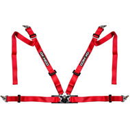 Raemco sports four-point safety belt with swivel quick release buckle, red - Safety Belt