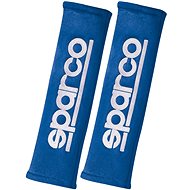 Sparco alcantara grips, width 50 mm, blue - Seat Belt Covers