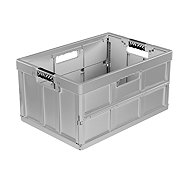 Keeeper Folding box with soft handles Benno 45 l Light Silver - Car Accessories