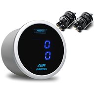 Prosport Performance Dual series additional alarm clock, backlight colour blue, sensor type membrane - Dashboard Gauge