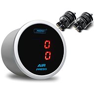 Prosport Performance Dual series additional alarm clock, backlight colour red, sensor type membrane - Dashboard Gauge