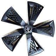 Skoda Aluminium disc cover for 17" black-matt - Wheel Covers
