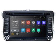 HIZPO CD DVD 7" Autorádio Škoda, Volkswagen VW, Seat Android systém, GPS Navigácia, Logo, USB - Autorádio