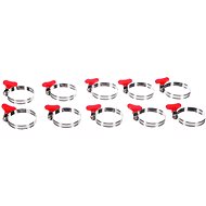 SIXTOL Mechanic Connect Hose clamp with bow tie, 32-44 mm, 10 pcs - Hose Clamps