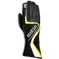 Sparco Karting gloves Record with outer seam, black and yellow, size 9 - Driving Gloves