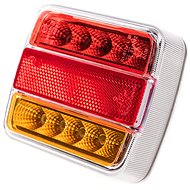 TT technology rear LED combination light with number plate illumination, 4 functions, square, 12V - Vehicle Lights