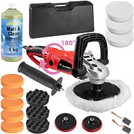 Angle polisher 1600W, 18 parts incl. abrasive paste - Car Polisher