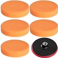 5 polishing sponges 150 mm medium including polishing pad 150 mm - Sleeves