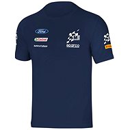 Sparco tričko World Rally Team M-SPORT, barva modrá, velikost L - T-Shirt