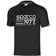 Sparco T-shirt 1977, black, size M - T-Shirt