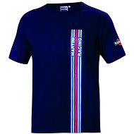 Sparco T-shirt with stripes Martini Racing, blue - T-Shirt