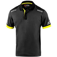 Sparco technical polo shirt Toledo, grey-yellow, size XXL - T-Shirt