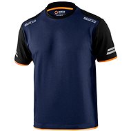 Sparco technical Tucson T-shirt, blue-orange - T-Shirt