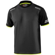 Sparco technical Tucson T-shirt, grey-yellow, size M - T-Shirt