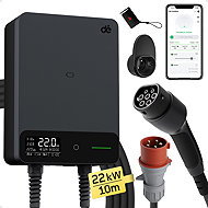 dé Wallbox mit 10 m Kabel, 22 kW, Version mit App - Wallbox