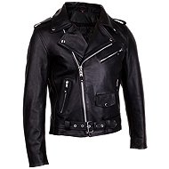 WOLF Biker L Leather Motorcycle Crooked Jacket - Motorcycle Jacket
