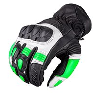 Wolf Bandit Green Leather Motorcycle Gloves - Motorcycle Gloves