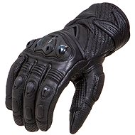 Wolf Knight Black Leather Motorcycle Gloves - Motorcycle Gloves