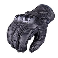 Wolf Spiral Black Leather Motorcycle Gloves - Motorcycle Gloves