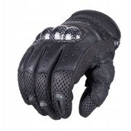 Wolf Rabid Black leather motorcycle gloves – size S - Driving Gloves