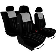 SIXTOL DUO TUNING car seat covers are silver-black - Car Seat Covers