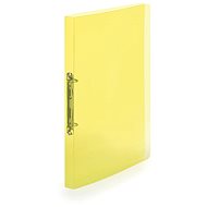 Karton P+P 2-ring binder A4/20 PP Lines yellow - Document Folder