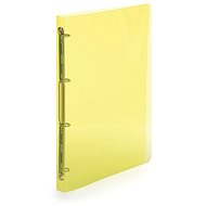 Karton P+P 4-ring binder A4/20 PP Lines yellow - Document Folder