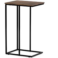 Storage table, MDF top, old wood decor, black metal - Side Table