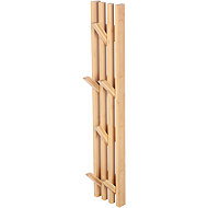 Wall hanger, 80 cm, foldable, solid bamboo, natural shade - Coat Hanger